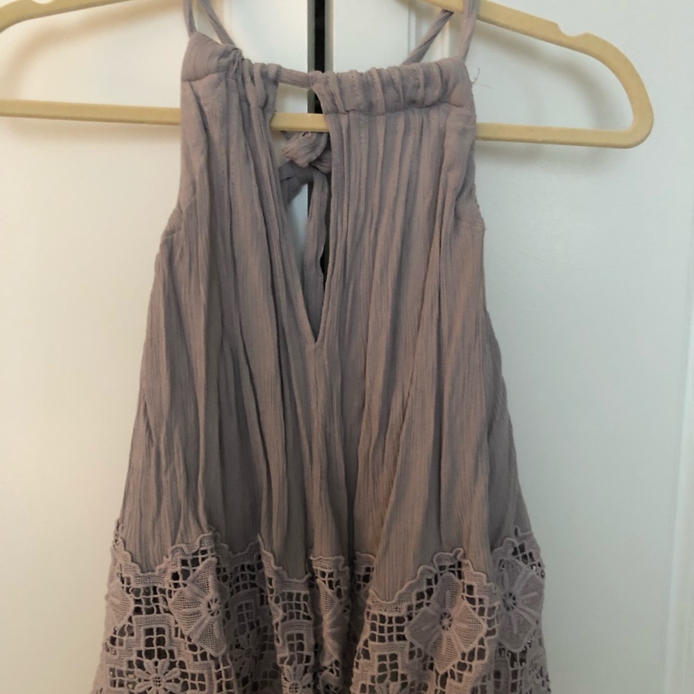 Free people lavender halter top XS
